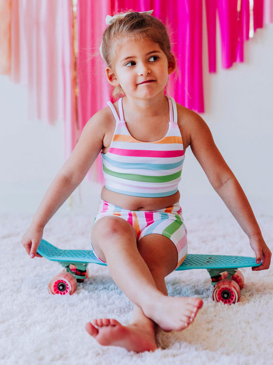 Empower Crop - Cheery Stripe