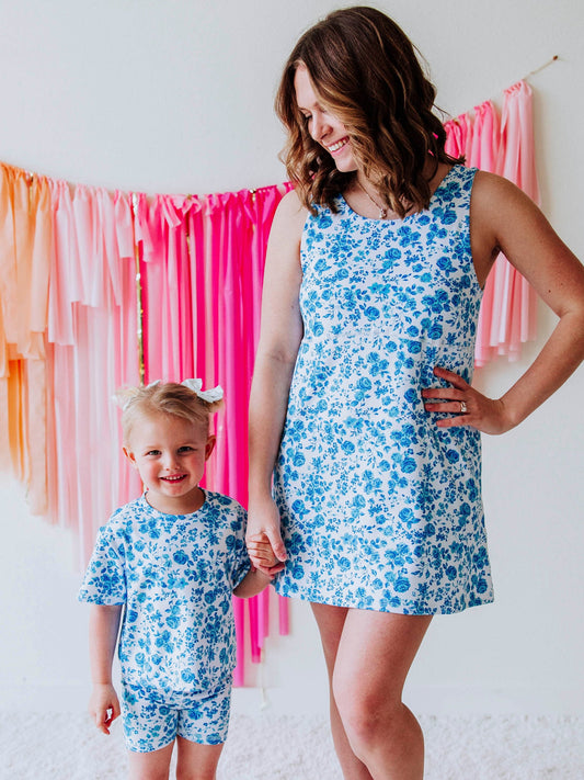 Women's Active Dress - Blooming Blues