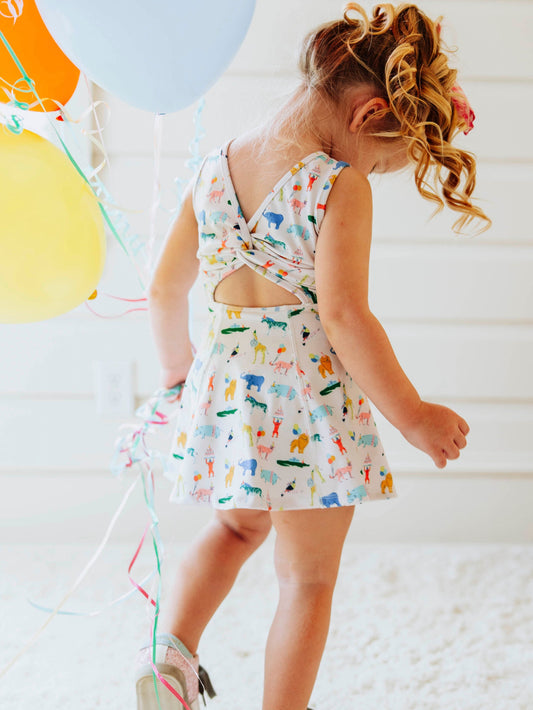 Tennis Dress - Party Animals! (Size Down)