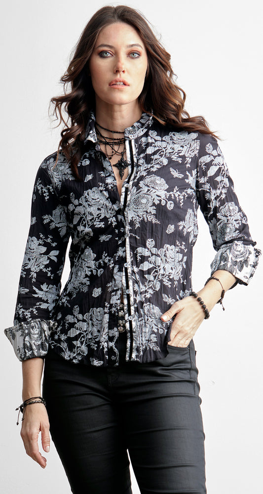 TOILE BLACK BUTTON DOWN SHIRT