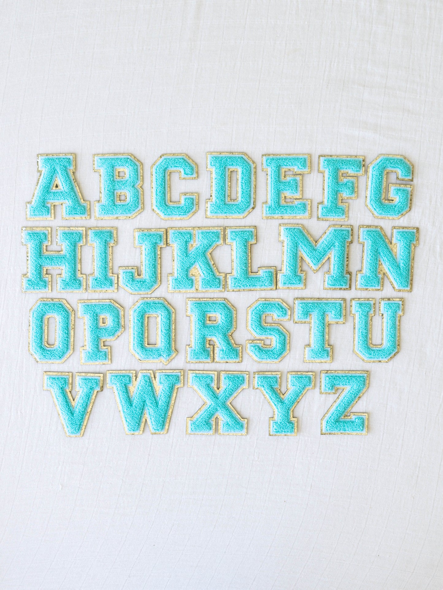 Letter Patch - Hydrangea Blue