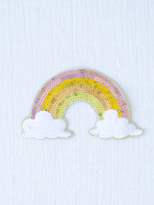 Happy Patch - Pastel Rainbow and Clouds